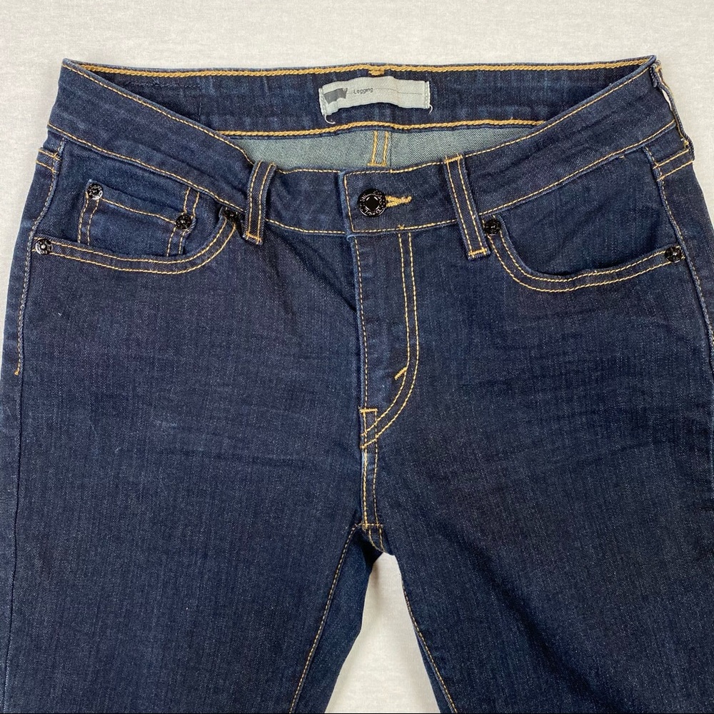 EUC Levi’s Legging Dark Wash Stretch Skinny Jeans - Picture 5 of 12